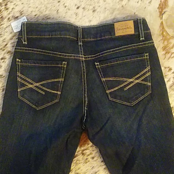 NWT AEROPOSTALE BAYLA DARK SKINNY JEANS. SZ.3/4R - Picture 4 of 6